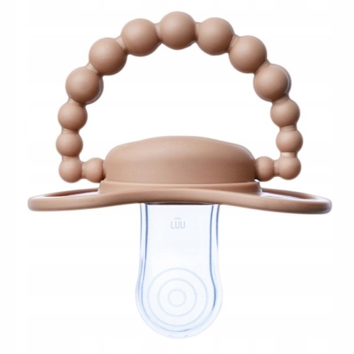Smoczek pozycjonujący LUU Kids Milk Hazelnut 0-3m