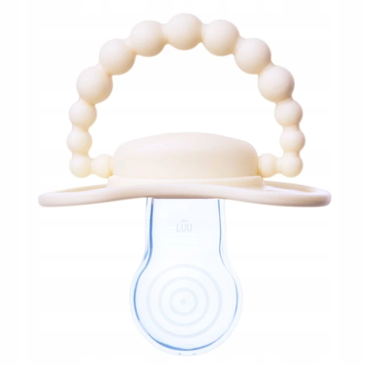 Smoczek pozycjonujący LUU Kids American Cream 6m+