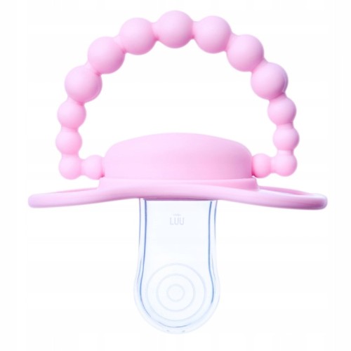 Smoczek pozycjonujący LUU Kids Pink A Boo 0-3m