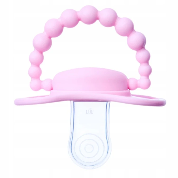 Smoczek pozycjonujący LUU Kids Pink A Boo 0-3m