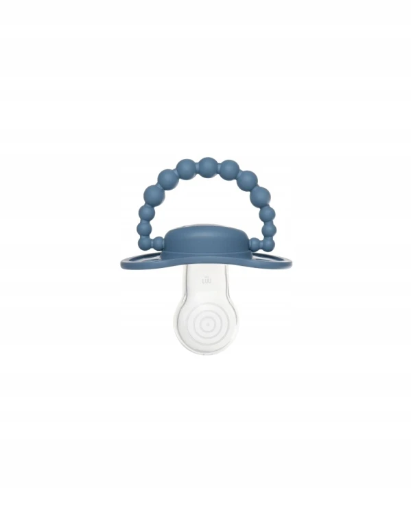 Smoczek pozycjonujący LUU Kids Cloudy Blue m+