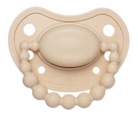 Smoczek pozycjonujący LUU Kids Cookie Beige 6m+