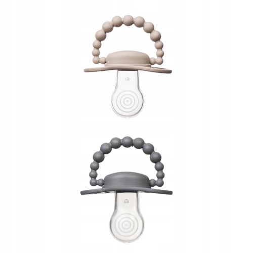 Zestaw smoczków LUU Kids Sand Storm i Lovely Gray 3-6m