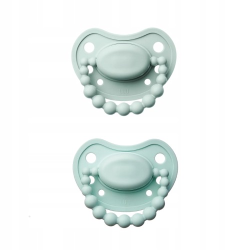 Zestaw smoczków LUU Kids Frozen Sage i Vivid Mint 3-6m