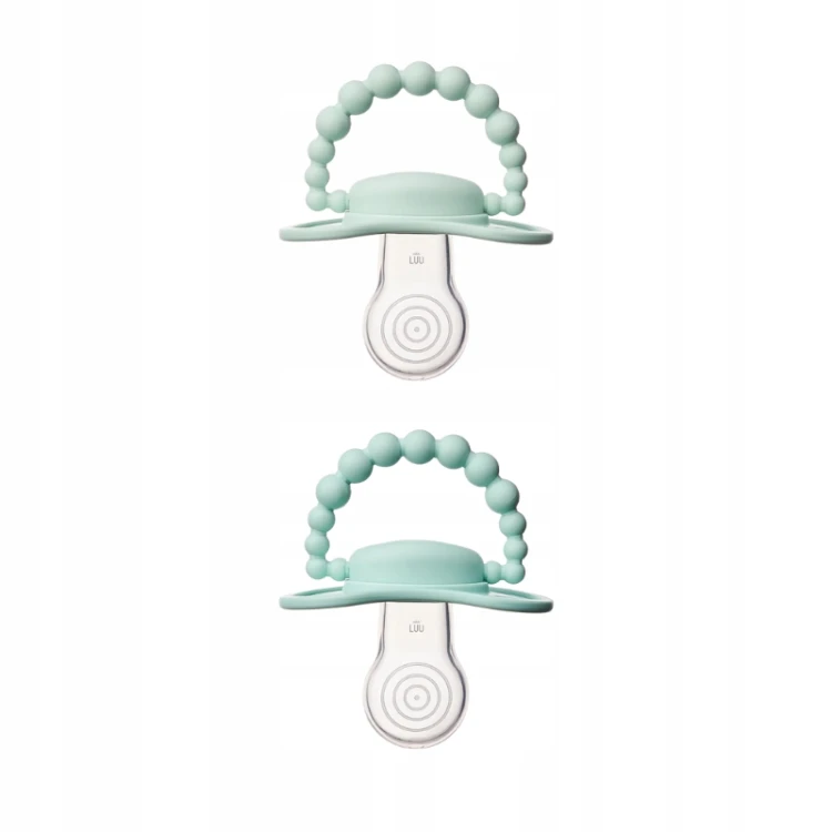 Zestaw smoczków LUU Kids Frozen Sage i Vivid Mint 6m+