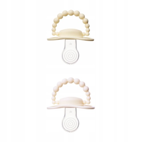 Zestaw smoczków LUU Kids Creamy Lemon i American Cream 3-6m