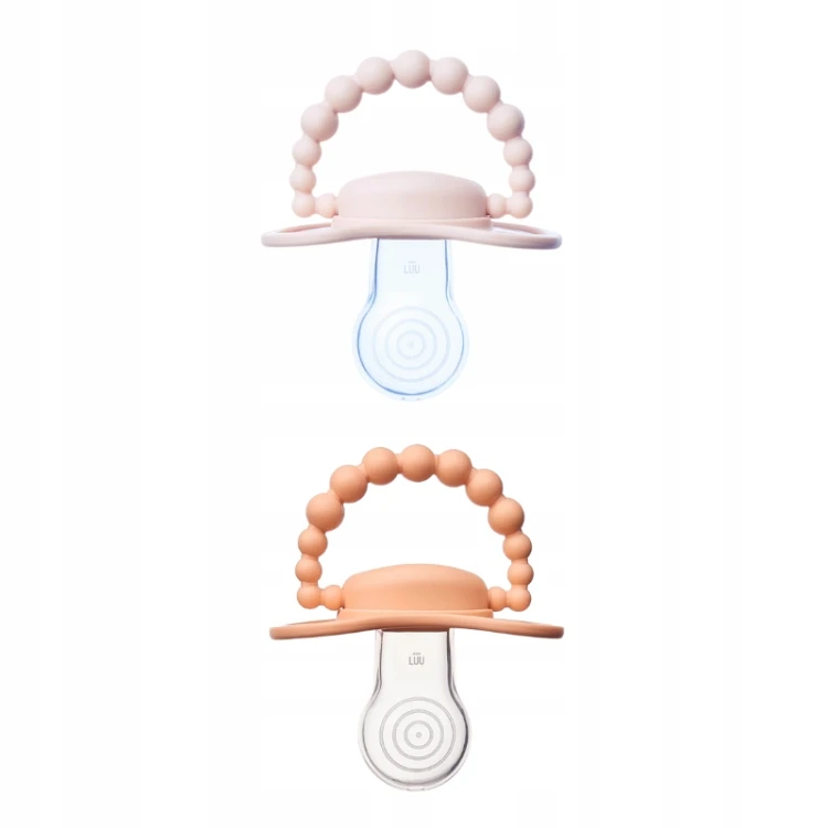 Zestaw smoczków LUU Kids Velvet Blush i Summer Apricot 0-3M
