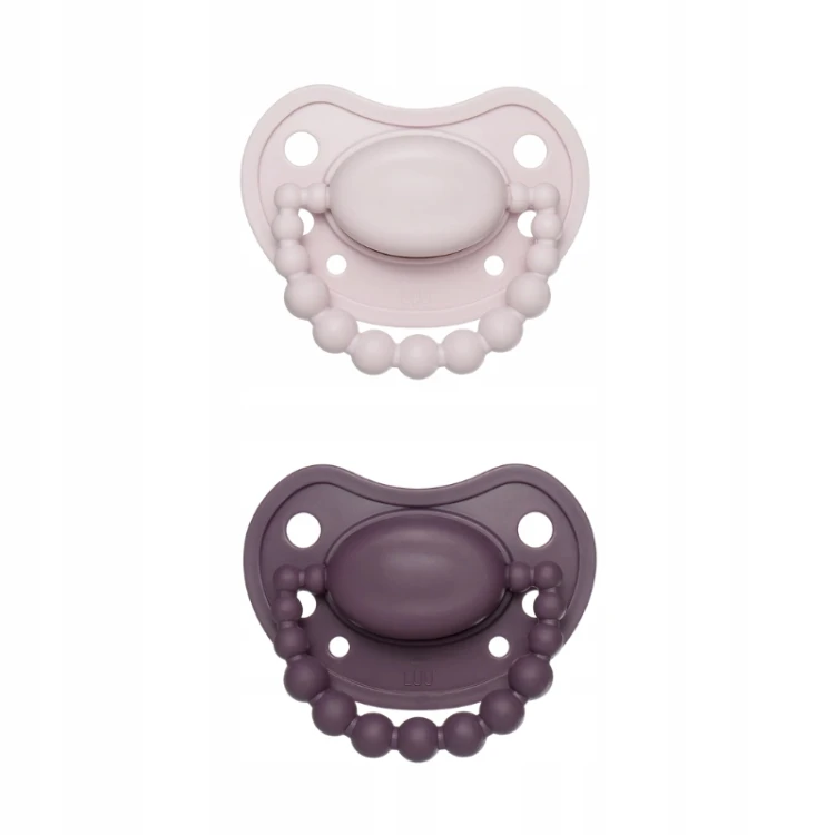 Zestaw smoczków LUU Kids Blueberry Shake i Sweet Plum 3-6m