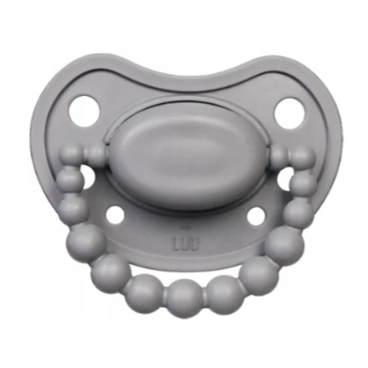 Smoczek pozycjonujący LUU Kids Lovely Gray 3-6m