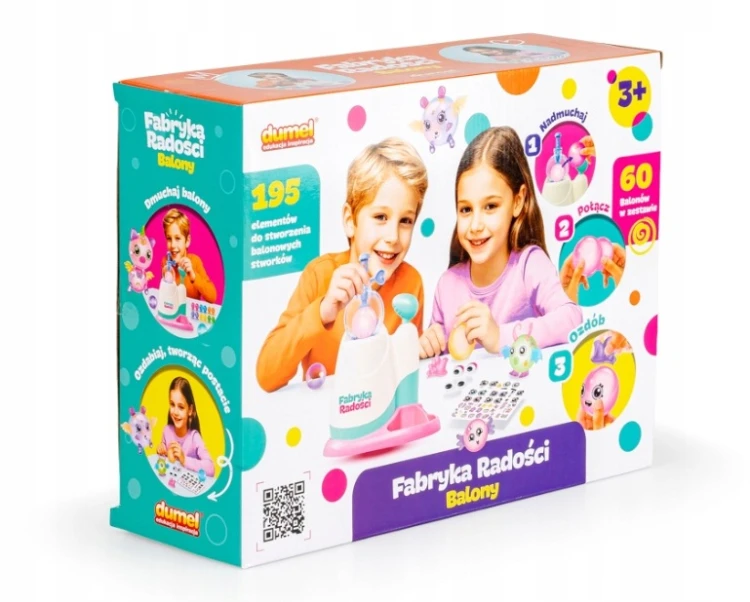 DUMEL FABRYKA RADOŚCI BALONY 195 EL KREATYWNA ZABAWKA DLA DZIECKA 3 LATA+