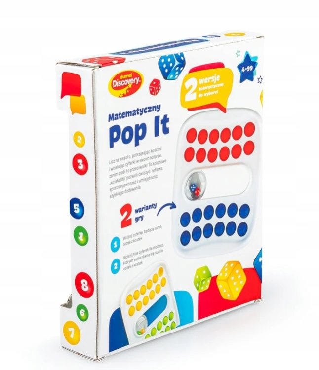 Dumel MATEMATYCZNY POP IT Zabawka Edukacyjna Gra C